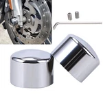 Cnc Chrome Front Axle Cap Nut Covers For Harley Touring Road King Electra Glide. Fixed Price $12.95.