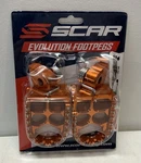 Scar Racing Evo Foot Pegs Aluminum Alloy W/ Steel Pins Ktm Orange Part # 5510OR. Fixed Price $50.00.