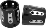 Avon Black Gatlin 1" Front Axle Nut Covers 2007-2020 Harley Dyna Touring Softail. Fixed Price $85.95.