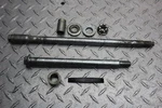 1987 Yamaha Virago XV535 Front/rear Wheel Rim Axles 2GV-25381-00-00. Fixed Price $44.99.