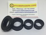 Yamaha R1 2002 - 2003 5PW Captive Wheel Spacers. Full Set. Anodised Black. Fixed Price $44.91.