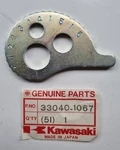 Brand New Genuine 1986-1994 Kawasaki KDX200 33040-1067 Chain Adjuster Plate. Fixed Price $30.96.