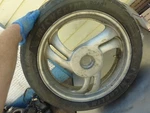 1988 Honda Hawk Gt NT650 Rear Wheel Back Rim Tire #C4. Fixed Price $95.00.