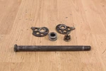 1984 Yamaha XT250 Rear Axle W/ Adjusters. Fixed Price $39.00.