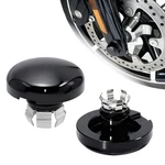 Black Front Axle Nut Caps Covers For Harley Davidson/touring 2023-2025. Fixed Price $27.00.