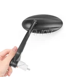 Bar End Mirrors Ultra Oval Black For 1" 25MM Hollow Id 17-24MM Triumph. Fixed Price $109.70.