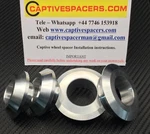 Yamaha R1 2004 - 2014 Superbike Captive Wheel Spacers. Full Set. Silver.. Fixed Price $44.91.