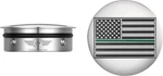 Figurati Designs FD72-AFGL-SS Swingarm Pivot Cover-stainless Steel W/ Green. Fixed Price $49.98.