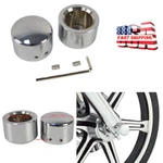 Chrome Cnc Front Axle Cap Nut Cover For Harley Softail Dyna Touring Street Glide. Fixed Price $9.99.