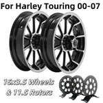 16X3.5 Front Rear Wheels Rotors For Harley Touring Road King Classic Efi Flhrci. Fixed Price $1859.99.