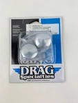 Drag Specialties 0309-0217 Chrome Front 1" Axle Nut Covers Harley Dyna Flht Flt. Fixed Price $33.55.