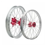 Tusk Impact Complete Front And Rear Wheel 1.60 X 21 / 2.15 19 Silver. Fixed Price $625.87.