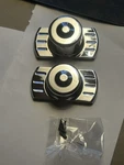 Harley Davidson Chrome Cnc Machined Billet Aluminum Rear Axle Caps / Cover Dyna. Fixed Price $79.99.