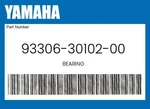 Yamaha Genuine Bearing 93306-30102-00. Fixed Price $38.96.