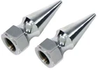 Chrome Axle Nut Kit Pike Style Fits Harley Davidson 44-0647. Fixed Price $31.94.