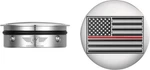 Figurati Designs FD73-AFRL-SS Swingarm Pivot Cover-stainless Steel W/ Red Line. Fixed Price $49.98.