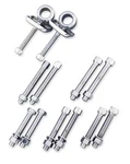 Bikers Choice 37-72 Big Twin Chrome Axle Adjusters Harley 41576-36 Pr. Fixed Price $18.99.