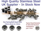 Suzuki Gamma 1985-1987 Stainless Fairing & Screen Bolt Kit RG400. Fixed Price $42.97.