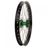 Tusk Impact Complete Wheel - Front 21 X 1.60 Black Rim/silver Spoke/green Hub. Fixed Price $323.70.