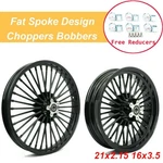 & Fat Spoke Wheels 21X2.15 16X3.5 For Harley Dyna Street Bob Low Rider. Fixed Price $599.99.