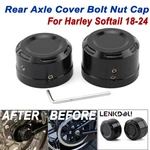 Rear Axle Cover Bolt Nut Caps For Harley Softail 2018-2024 Breakout Fat Boy Bob. Fixed Price $24.69.