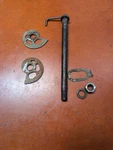 Oem 1985 Honda Rear Wheel Axle Spacer & Chain Adjusters. Fixed Price $39.99.