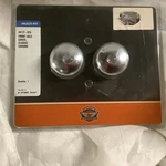 Harley Davidson Genuine Classic Front Axle Nut Cover Diecast Chrome 44117-07A. Fixed Price $45.00.