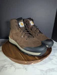 Men Carhartt FH5020 Work Boots 11.5 Brown Black Leather Lace-up. Fixed Price $63.00.