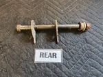 #A408 Yamaha DT250 DT400 1977-1979 Rear Back Wheel Spindle Axle. Fixed Price $40.00.