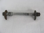 70-72 Harley-davidson Aermacchi 125 Rapido Rear Axle, Adjusters, Spacer, & Nut. Fixed Price $25.00.