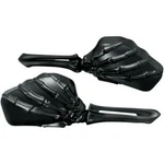 Kuryakyn 1758 Black Skeleton Hand Pair Of Mirrors For All Harley Models 65-23. Fixed Price $229.99.