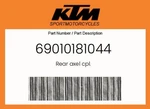 Ktm Genuine Rear Axel Cpl. - 69010181044. Fixed Price $78.38.