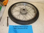 1980 Yamaha Moped Yamahopper QT-50 Oem Front Wheel Rim Tire Axle. Fixed Price $88.00.