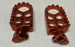 Scar Racing Evo Foot Pegs Aluminum Alloy W/ Steel Pins Ktm Orange Part # 5510OR. Fixed Price $40.00.