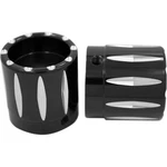 Avon Axle Nut Covers/caps 1" (one Pair) H-d Motorcycles (rival Anodized Black). Fixed Price $76.50.