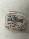 New Oem Kawasaki KX125/250/KX500 Rear Axle Castle Nut 20MM 1990-1992 92015-1804. Fixed Price $15.00.