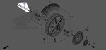 Honda 2010-2018 Shadow Vt Cr Front Wheel Axle 44301-MFY-A00 New Oem. Fixed Price $69.00.
