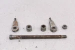 1973 Yamaha CT3 175 Rear Axle With Collars And Adjusters. Fixed Price $39.00.