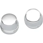 Drag Specialties 0309-0217 Chrome Front 1" Axle Nut Covers Harley Dyna Flht Flt. Fixed Price $40.95.