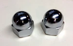 2 Chrome Plated Steel Acorn Nuts 5/8"-11 Chopper Bobber Cafe Harley Hd Axle Xs. Fixed Price $13.26.