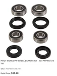 Brand New Pivot Works Wheel Bearing Kit PWFWK-K18-700. Fixed Price $35.00.