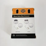 Harley-davidson Satin Chrome Rear Axle Nut Covers 43000111. Fixed Price $36.06.