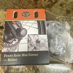 Harley Axle Nut Covers, Black For, Dyna And Softail Models. 43428-09 Billet. Fixed Price $39.00.