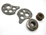 1982 Yamaha TT250J 3Y0 - Rear Axle Chain Pullers & Collar Spacer. Fixed Price $12.80.