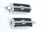 Genuine Harley Davidson Willie Skull Chrome & Rubber Footpegs 50370-04. Fixed Price $86.70.