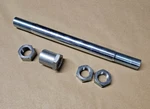 Triumph Non Qd Rear Wheel Spindle W1281 37-1281 Unit TR6 T120 1963-66 With Nuts. Fixed Price $64.63.