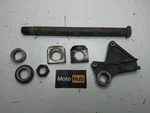 04-05 Kawasaki Ninja ZX10R Oem Rear Axle & Brake Caliper Mount W/ Collars. Fixed Price $30.00.