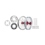 Tusk Impact Complete Front/rear Wheel Package 1.60X21/2.15X19 Rim/silver. Fixed Price $747.85.
