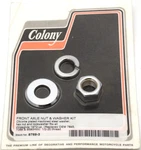 Chrome Front Axle Nut And Washer Kit For Harley Shovelhead Evolution Twin Cam. Fixed Price $18.54.