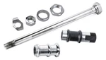 Chrome "hex Head" Rear Axle Assembly For Harley 1936 - 1957 Rigid Frame Big Twin. Fixed Price $128.00.